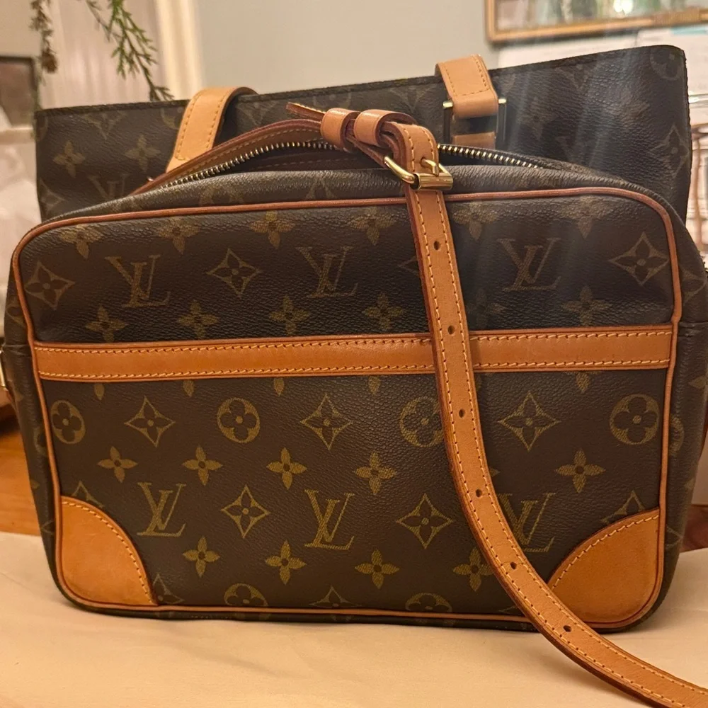 🧳AUTHENTIC ✅ Louis Vuitton Monogram Trocadero 27 M51274 Shoulder Bag Women - Picture 4 of 17
